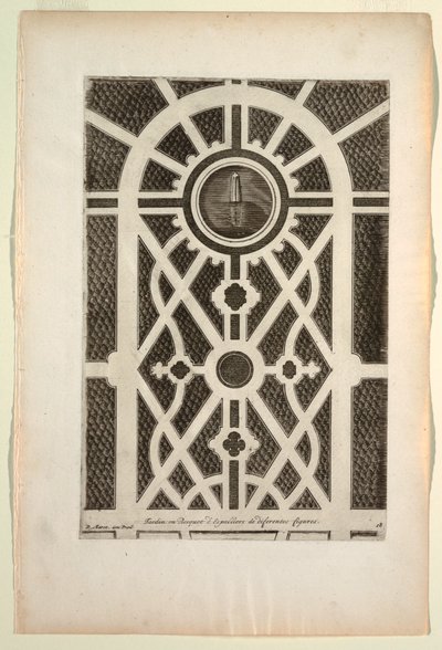 Garden Grove of Espaliers of Different Forms, New Book of Designs Containing 24 Ideas for Garden Beds by Unbekannt