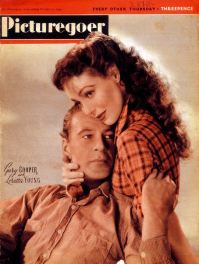 Gary Cooper and Loretta Young, American actors by Unbekannt