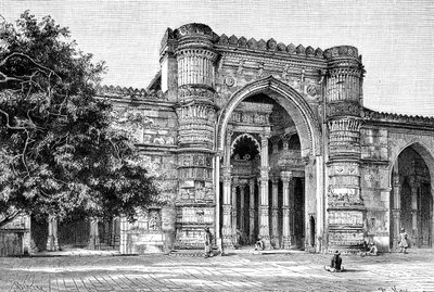 Gateway to the Great Mosque at Ahmedabad, India, 1895 by Unbekannt