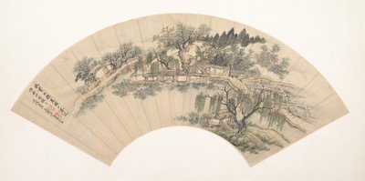 Gathering Water Chestnuts, 18th century or later, spurious date of 1706 by Unbekannt