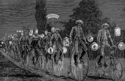 Gathering of the UK Cycling Clubs at Castle Inn, Woodford, Essex, 1 June 1889 by Unbekannt