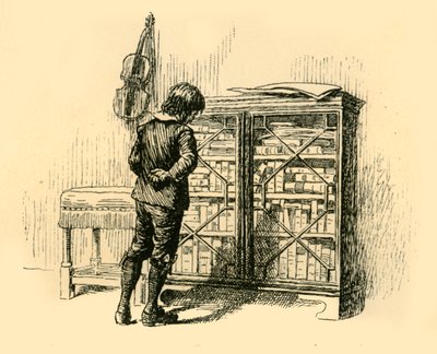 Gazing at Its Covers Through the Lattice Doors of the Cupboard, 1907 by Unbekannt