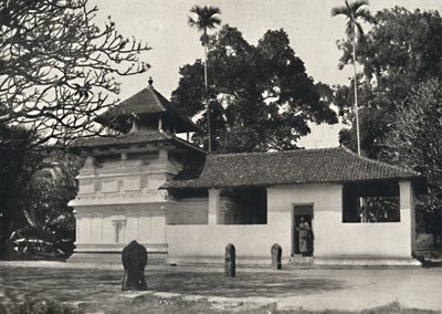 Gedige Vihara, Kandy Example of a Buddhist Temple in the Style of a Hindu Shrine, Dewale by Unbekannt