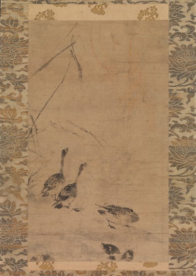 Geese and Reeds by Unbekannt
