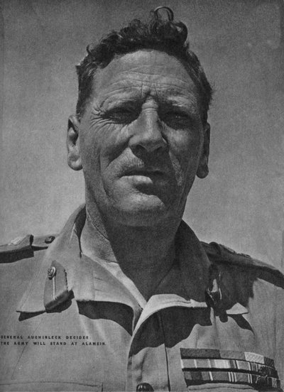 General Auchinleck decided the army will stand at Alamein by Unbekannt