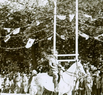 General Henri Gouraud at a Victory Parade by Unbekannt