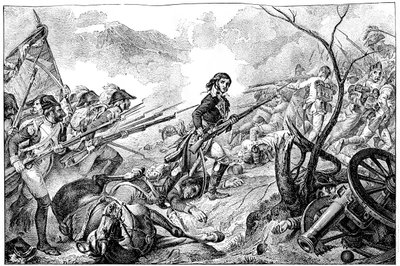 General Joubert at the Battle of Rivoli, 14th January 1797 by Unbekannt
