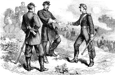 General McClellan at the Battle of Antietam, American Civil War by Unbekannt
