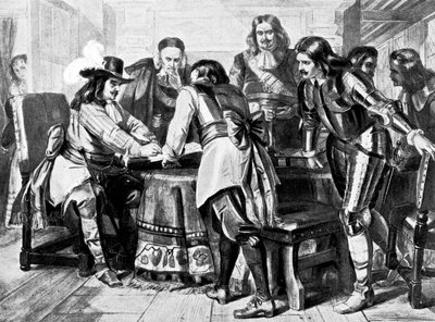 General Monck Declares for a Free Parliament by Unbekannt
