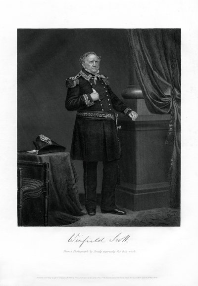 General Winfield Scott, United States Army General, Diplomat, and Presidential Candidate, 1862-1867 by Unbekannt