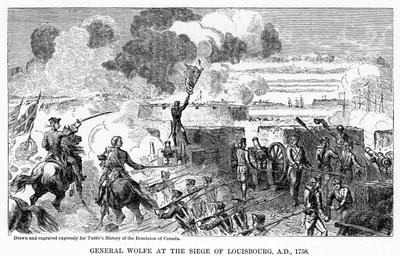 General Wolfe at the Siege of Louisbourg, AD 1758 by Unbekannt