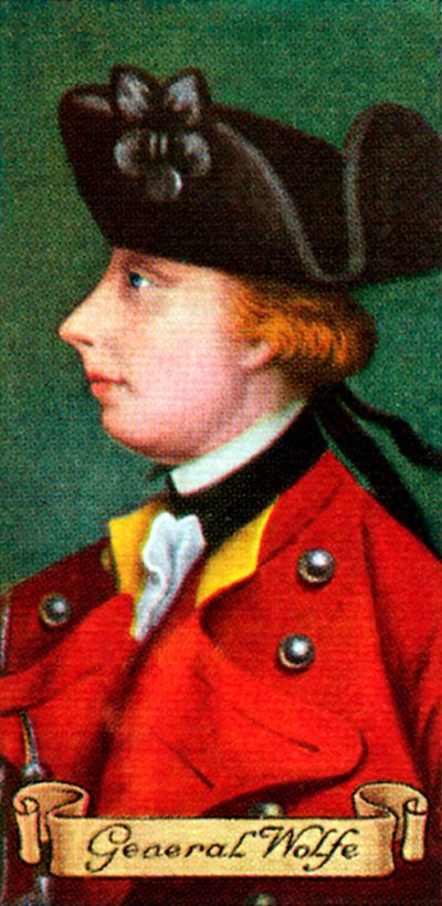General Wolfe, from a series of cigarette cards, 1935 by Unbekannt