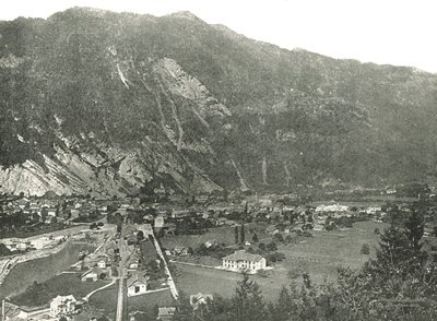 General view of the town of Interlaken, Switzerland by Unbekannt