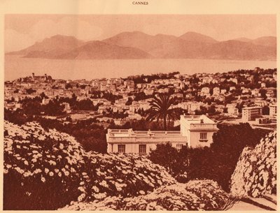 General View Taken from Pezou, Cannes, 1930 by Unbekannt