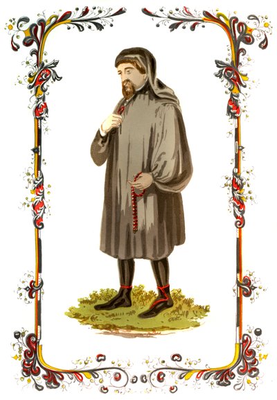 Geoffrey Chaucer, 14th Century English Author, Poet, Philosopher, Bureaucrat, and Diplomat by Unbekannt