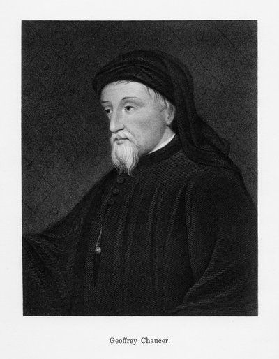 Geoffrey Chaucer, English author, poet, philosopher, bureaucrat, and diplomat, 19th century by Unbekannt