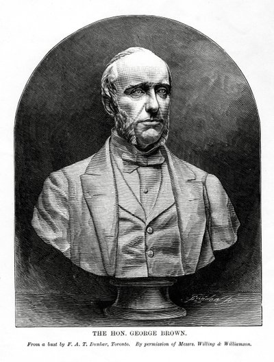 George Brown, Scottish-born Canadian Journalist and Politician, 19th century by Unbekannt