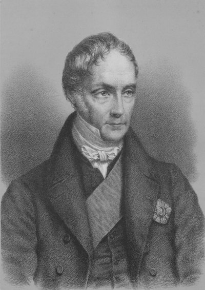 George Hamilton Gordon, 4th Earl of Aberdeen, British statesman, c1843 by Unbekannt