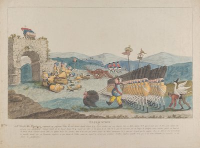 George III Leading an Army of Jugs by Unbekannt