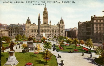 George Square, Cenotaph, and Municipal Buildings, Glasgow by Unbekannt
