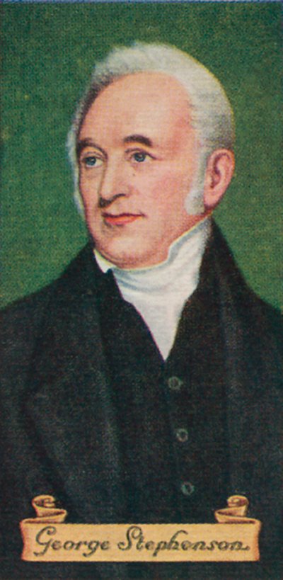 George Stephenson, from a Series of Cigarette Cards by Unbekannt