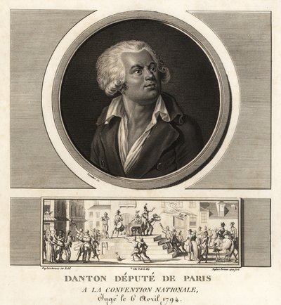 Georges Danton, Deputy of Paris at the National Convention, executed 1794 by Unbekannt