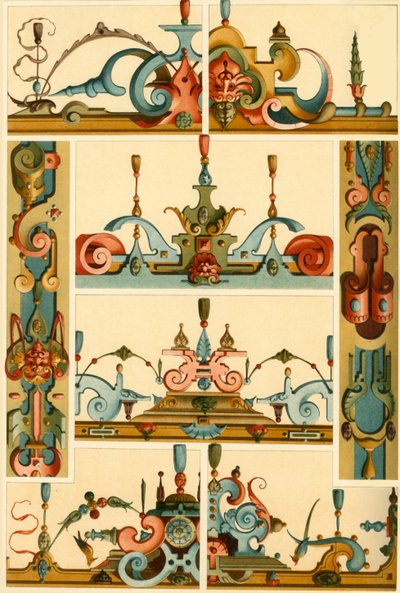 German Renaissance Wall Painting and Ornament in Stone and Wood by Unbekannt