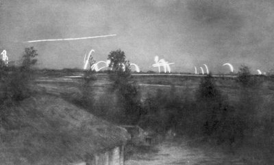 German Artillery, the Champagne Front, France, World War I by Unbekannt