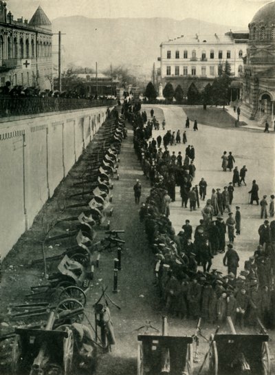 German Guns Captured by the Russian Army, First World War by Unbekannt