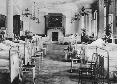 German hospital dormitory for soldiers, Frankfurt am Main, Germany, World War I by Unbekannt