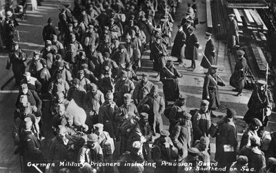 German Military Prisoners Including Prussian Guards at Southend on Sea by Unbekannt