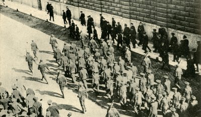 German prisoners from the SMS Magdeburg in Petrograd, Russia, August 1914, c1920 by Unbekannt