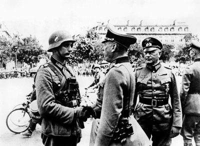 German Victory Parade After the Capture of Paris, June 1940 by Unbekannt