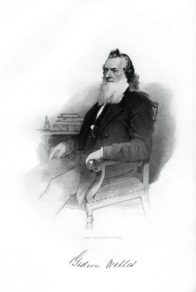 Gideon Welles, US Secretary of the Navy by Unbekannt