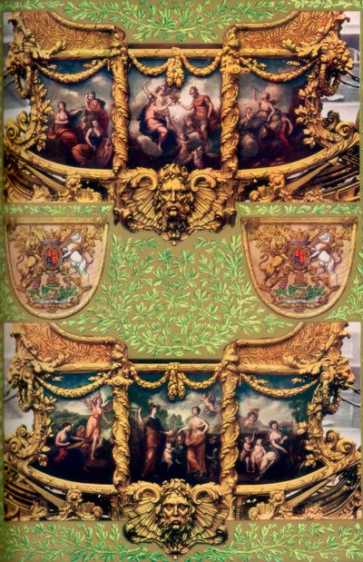 Giovanni Ciprianis painted panels on the Gold State Coach by Unbekannt