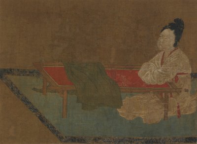 Girl Seated at an Embroidery Frame by Unbekannt