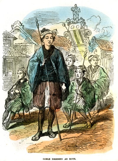 Girls dressed as boys, New Year