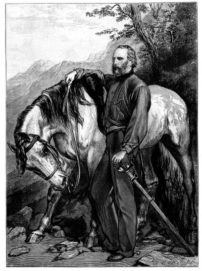 Giuseppe Garibaldi, Italian patriot and soldier of the Risorgimento by Unbekannt