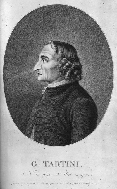 Giuseppe Tartini, Italian Baroque Composer and Violinist by Unbekannt