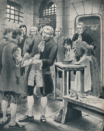 Giving Prisoners the Smallpox in Gaol by Unbekannt