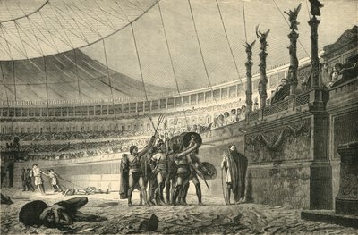 Gladiators Saluting The Emperor Before Joining Combat by Unbekannt