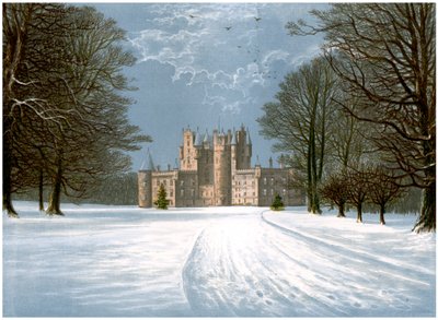 Glamis Castle, Angus, Scotland, home of the Earl of Strathmore, c1880 by Unbekannt