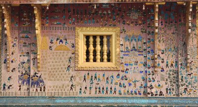 Glass Mosaics in the Wat Xieng Thong, Luang Prabang, Laos by Unbekannt