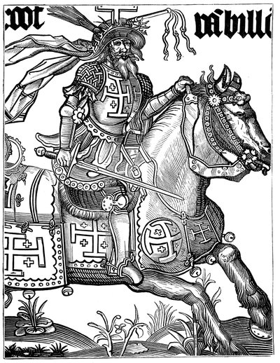 Godfrey of Bouillon, 11th century French crusader, 15th century by Unbekannt