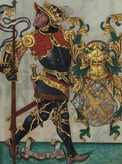 Godfrey of Bouillon from Livro do Ameiro-Mor by Unbekannt
