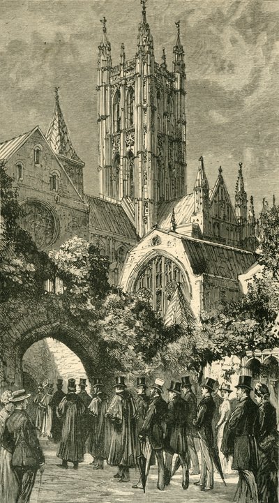 Going To Service By The Dark Entry: Colonial and Indian Visitors at Canterbury by Unbekannt