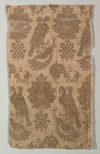 Gold-patterned Silk with Falcons and Heraldry, 1360-1400 by Unbekannt
