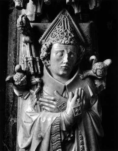 Gothic Art: The Eveque Hugues de Chatillon, Detail by Unbekannt