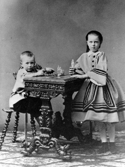 Grand Duke Sergei Alexandrovich and Grand Duchess Maria Alexandrovna of Russia, 1860 by Unbekannt