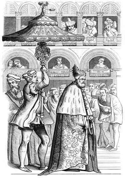 Grand procession of the Doge, Venice, Italy, 16th century by Unbekannt